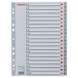 Przekładki plastikowe szare PP A4 A-Z alfabetyczne ESSELTE 100112