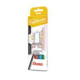 Zestaw 4 pisaków / flamastrów z bardzo trwałą końcówką  S520-ST4ABCDPL PENTEL
