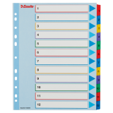 Przekładki kartonowe MYLAR A4 MAXI 1-12 ESSELTE 100209