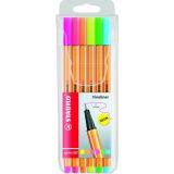 Cienkopis STABILO point 88 neon etui 6 szt.