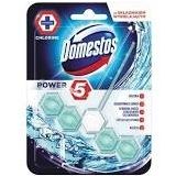 DOMESTOS Zawieszka do toalety KOSTKA POWER 5 BLUE WATER 5 x 53g 7640