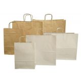 Torba papierowa ECOBAG 330x120x500mm brązowa ekologiczna