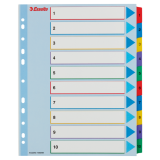 Przekładki kartonowe MYLAR A4 MAXI 1-10 ESSELTE 100208