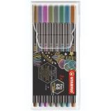 Flamaster STABILO Pen 68 metallic etui 8 szt.