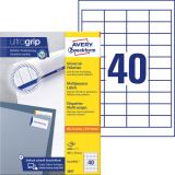 Etykiety uniwersalne 3657 48,5 x 25,4 100ark. trwałe, Avery Zweckform