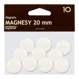 Magnes 20mm GRAND, biały, 10 szt 130-1689
