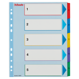 Przekładki kartonowe MYLAR A4 MAXI 1-5 ESSELTE 100207